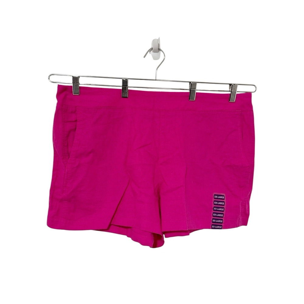Gap Women's Pull On Linen Bld Shorts Pink Inseam 3.25" NWT 1593